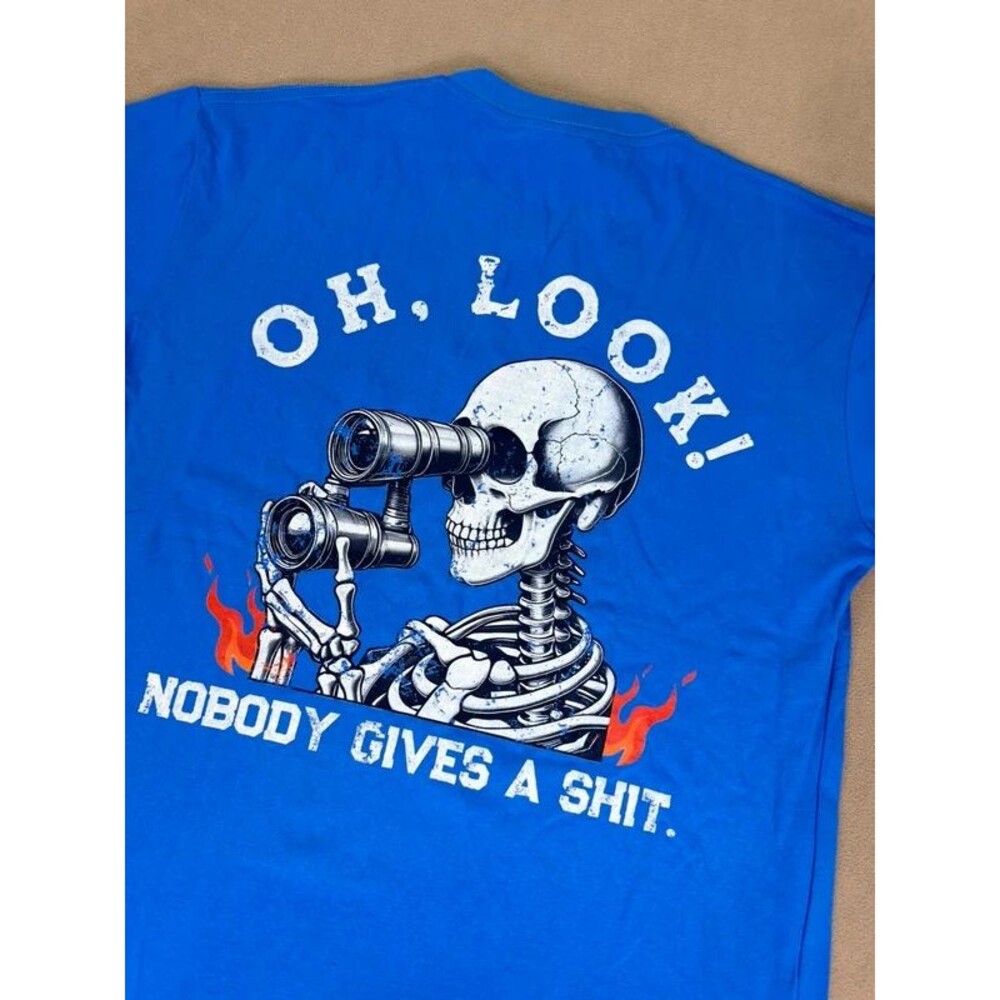 Monkey Sober Men’s Witty/ Funny T-Shirt- Blue- XL- NWOT